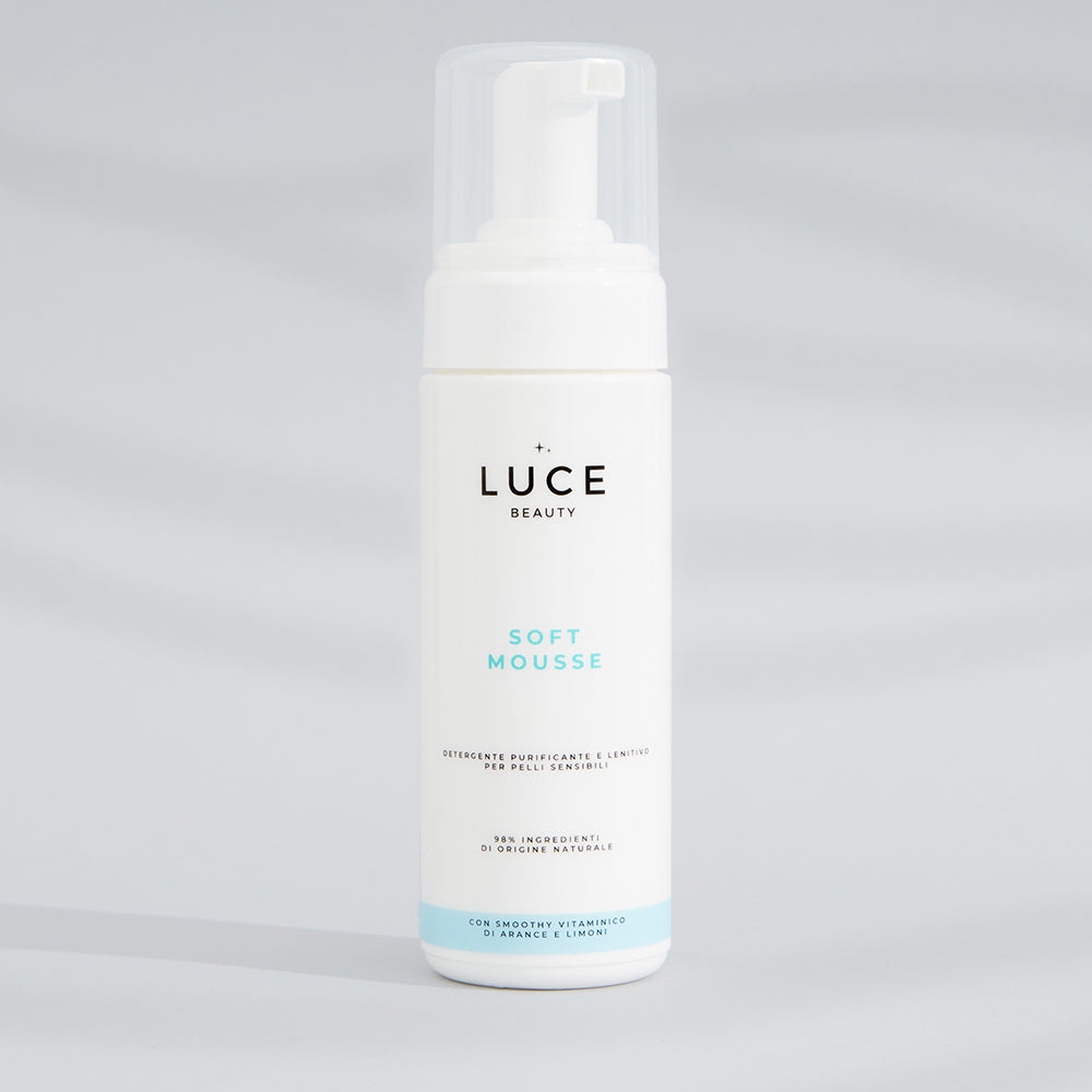 Mousse detergente, purificante, e lenitiva-Arance e limoni - Soft Mousse - Luce Beauty By Alessia Marcuzzi